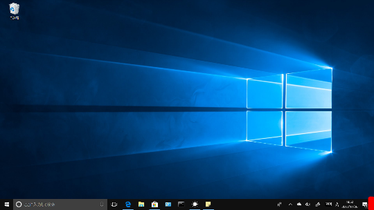 Windows 10 Fall Creators Updateのデスクトップに表示されているウィンドウをすべて最小化する方法